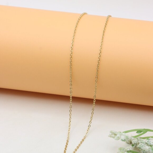 Heart Charm Yellow Necklace with Pink Enamel, XPNL0369 - Picture 8 of 13